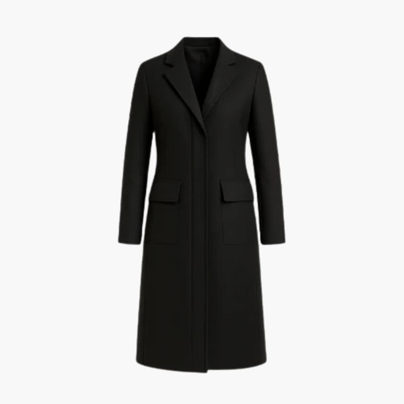 Women’s Parka with Insulated Lining and Snap Closure