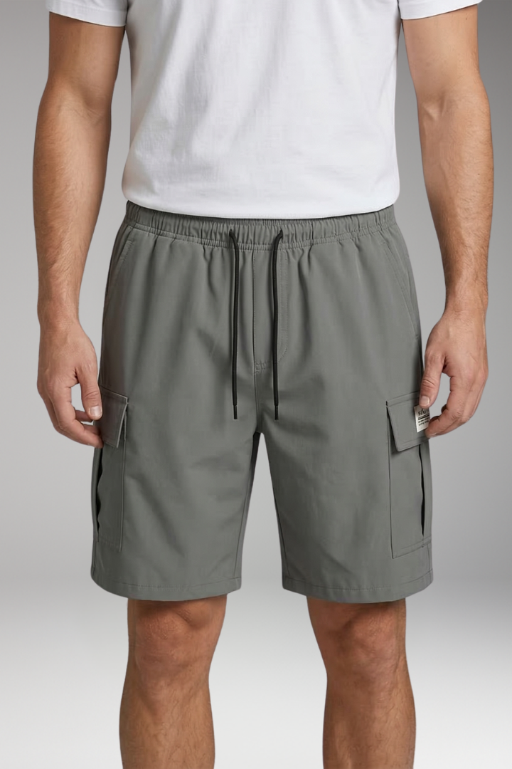 Men's Cargo Knee Length Shorts with Drawstring