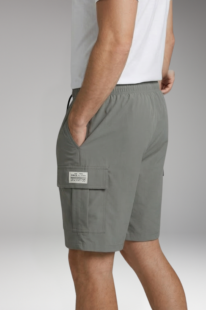 Men's Cargo Knee Length Shorts with Drawstring