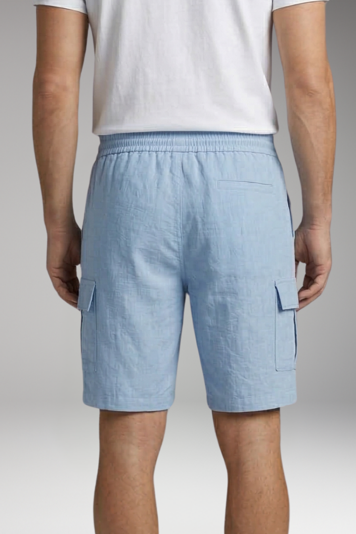 Men's Cargo Shorts with Drawstring and Cargo Pockets