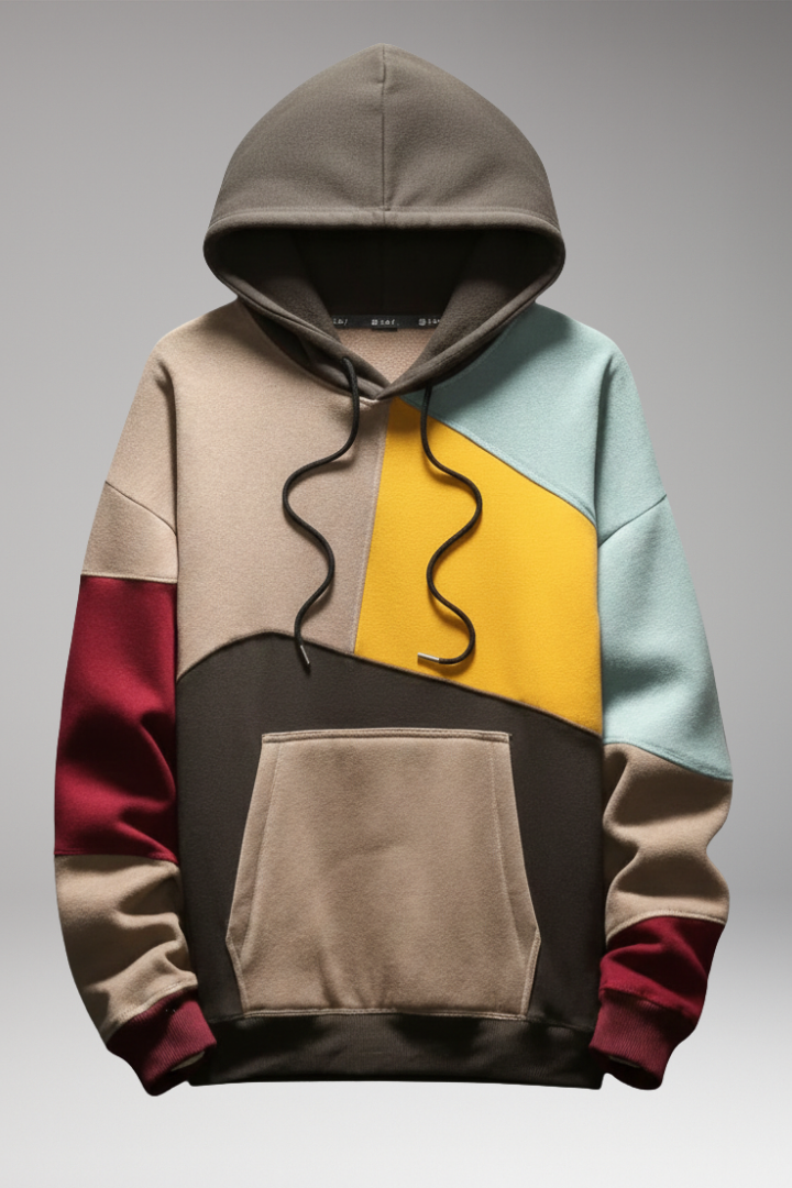 Men’s Hoodie with Adjustable Hood and Front Pocket