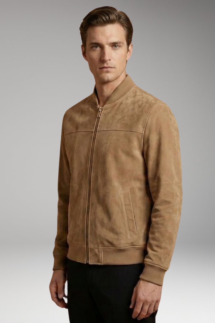 Men's Long Sleeve Jacket with Clean Design and Reliable Fit