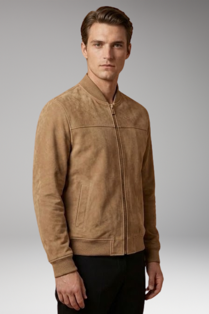 Men's Long Sleeve Jacket with Clean Design and Reliable Fit