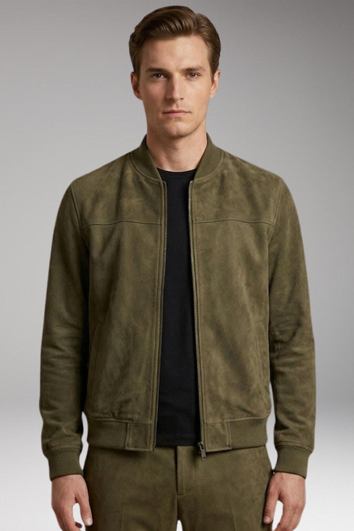 Men's Long Sleeve Jacket with Clean Design and Reliable Fit