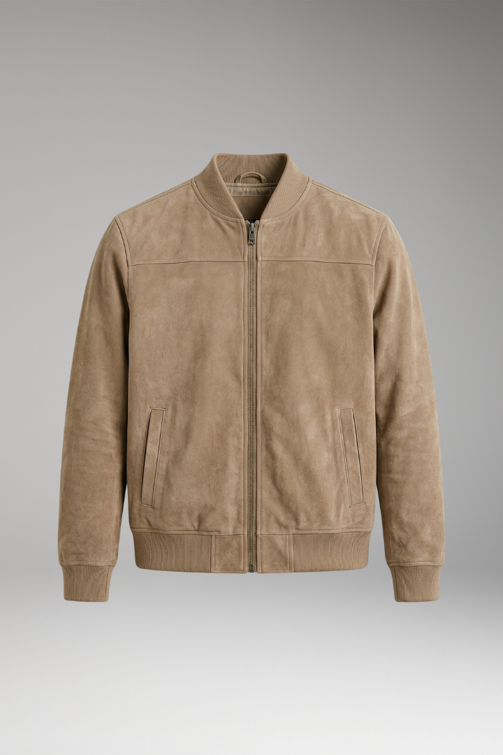 Men's Long Sleeve Jacket with Clean Design and Reliable Fit
