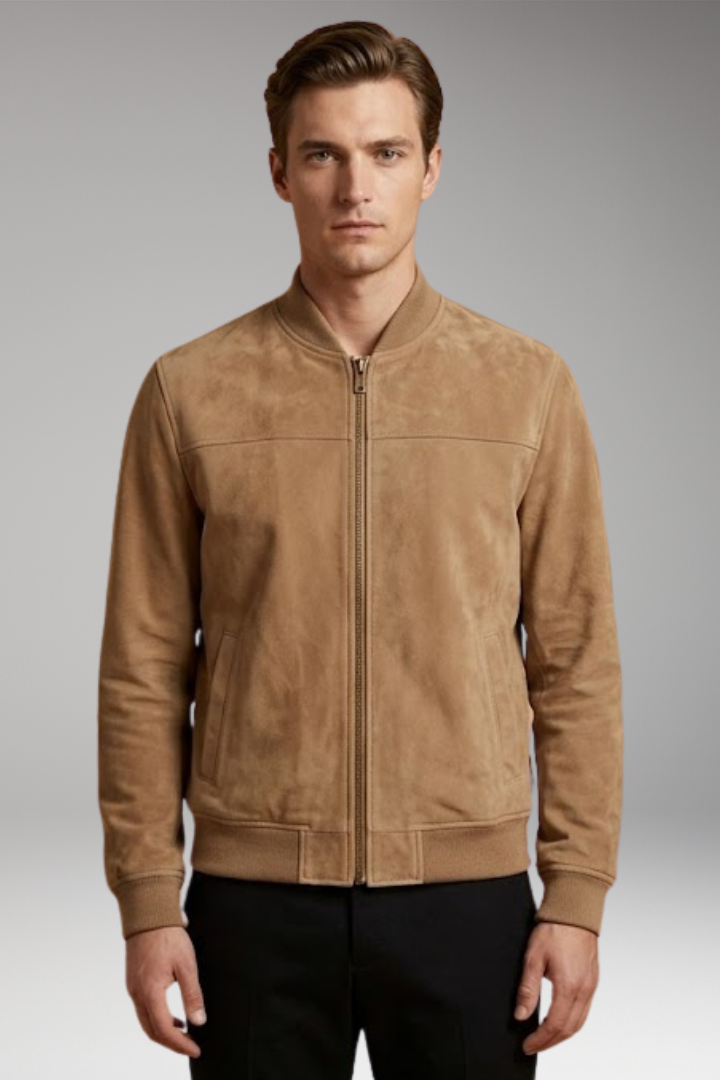 Men's Long Sleeve Jacket with Clean Design and Reliable Fit