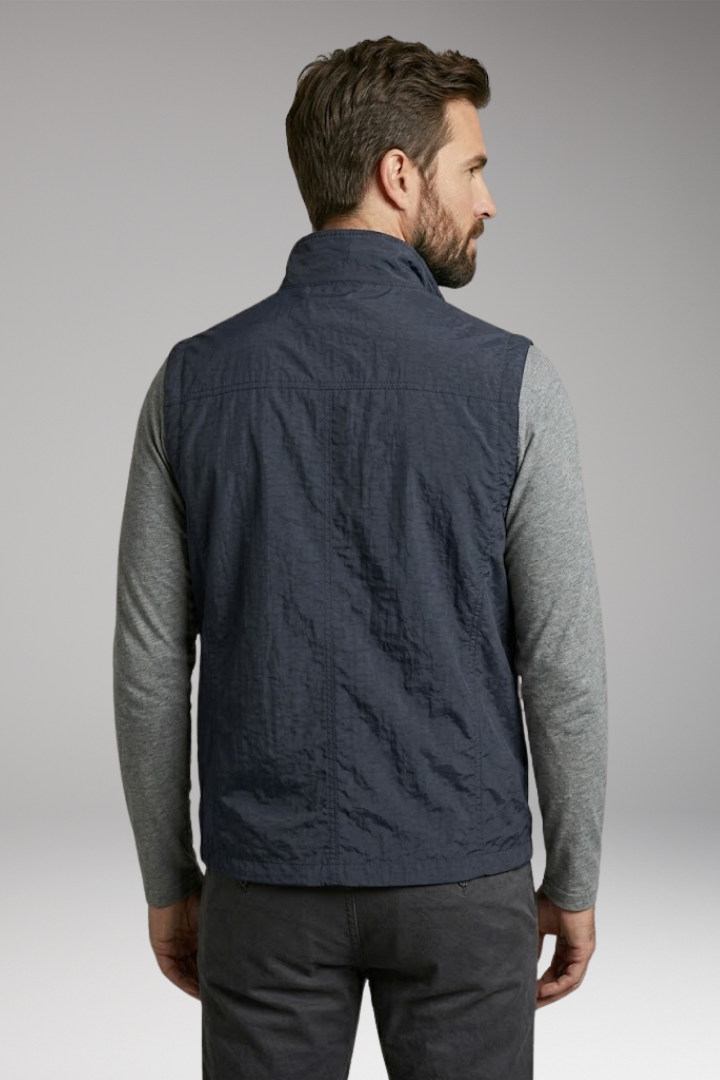 Men's Multi'Pocket Cargo Vest with Zipper Fastening