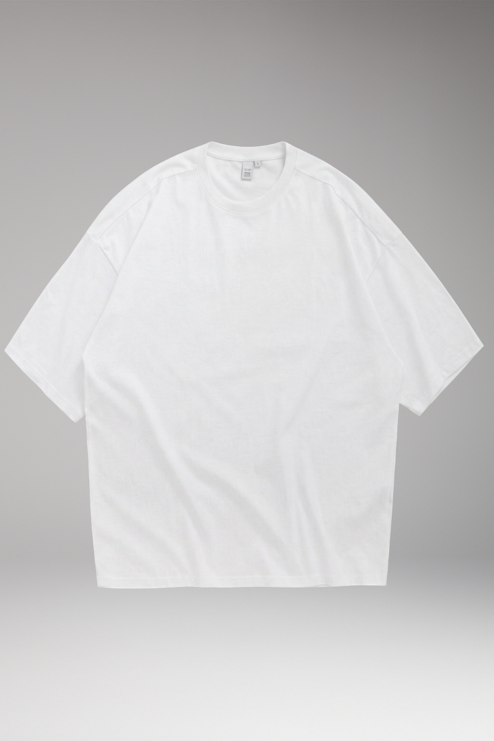 Men's Oversized T-Shirt with Round Neck and Short Sleeves