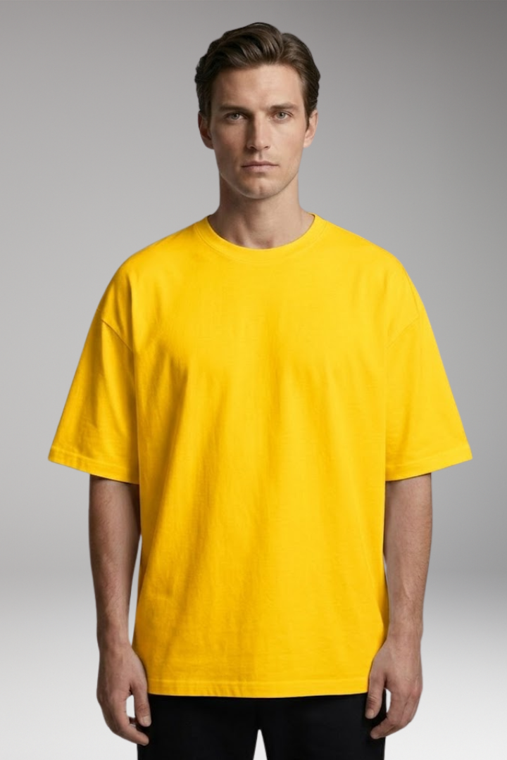 Men's Oversized T-Shirt with Round Neck and Short Sleeves