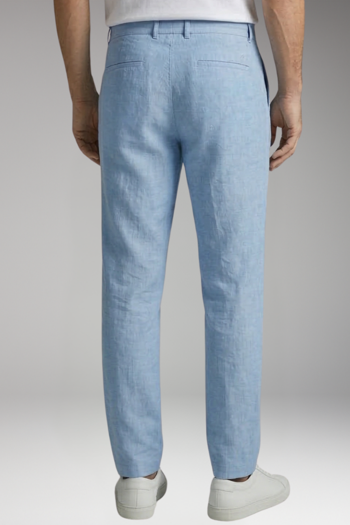 Men's Pants with Drawstring Waist and Straight'Leg Design