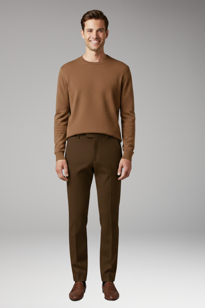 Men's Pants with Slim Legs and Standard Hem