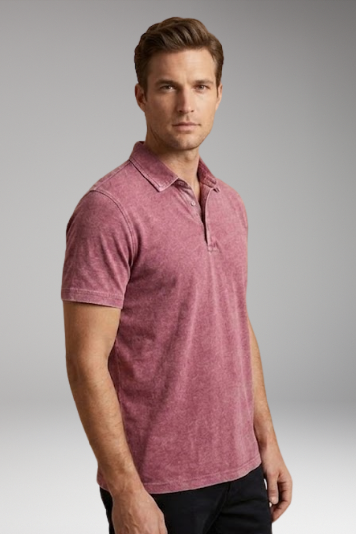 Men's Polo Shirt with Classic Collar and Comfortable Fit