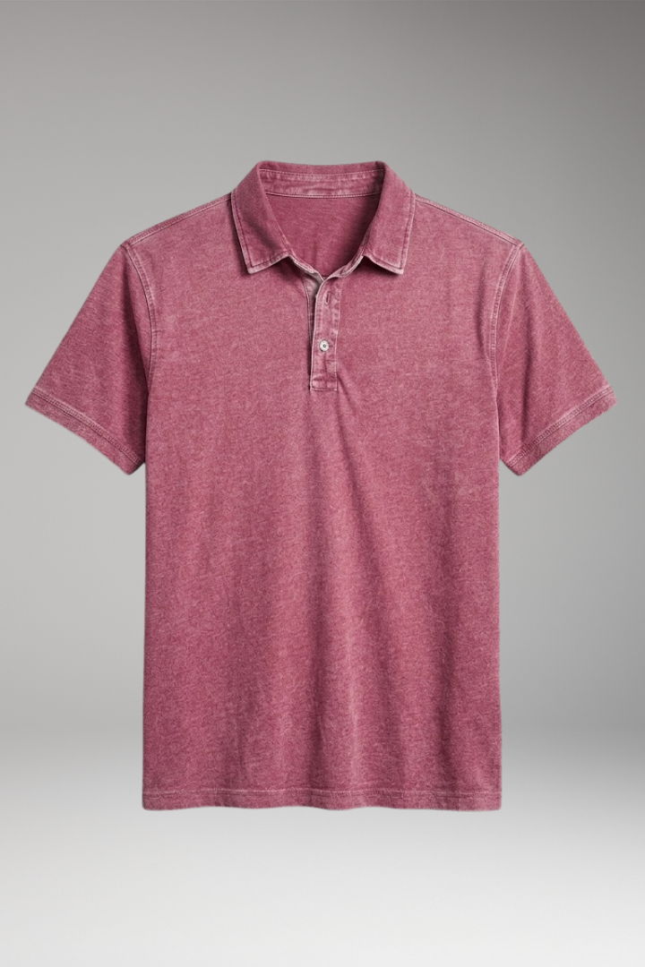 Men's Polo Shirt with Classic Collar and Comfortable Fit