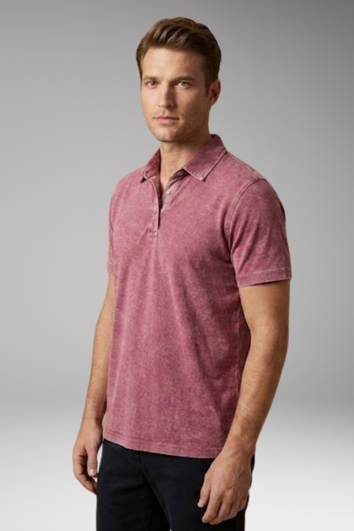 Men's Polo Shirt with Classic Collar and Comfortable Fit