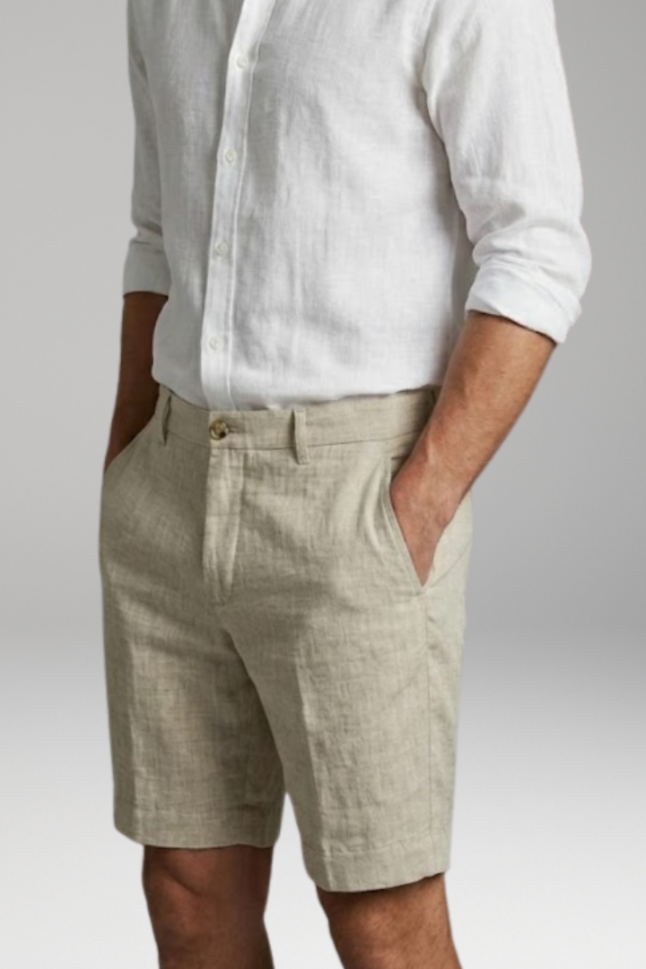 Men's Shorts with Button Fastening
