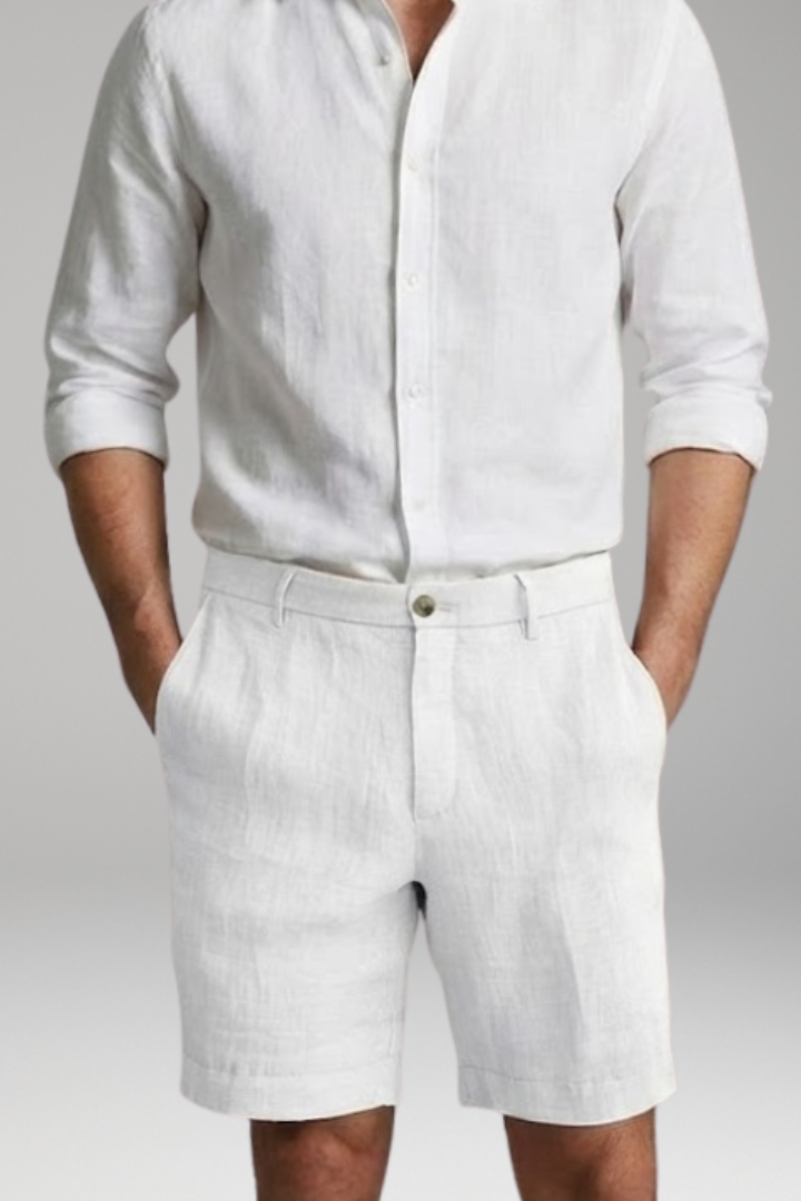 Men's Shorts with Button Fastening