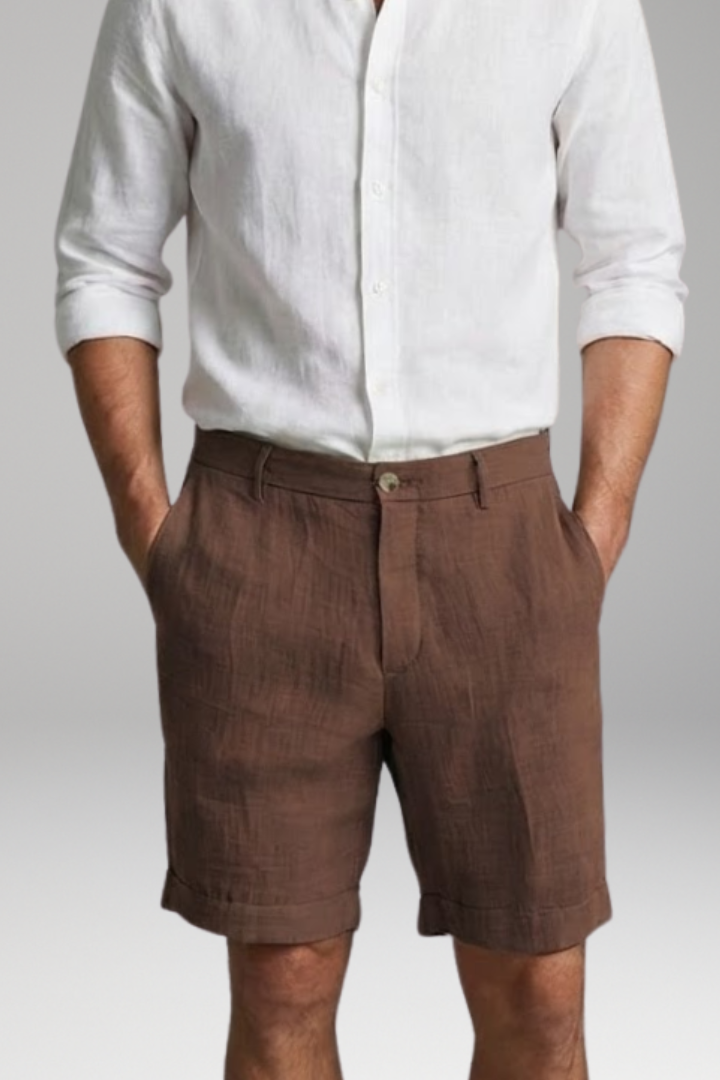 Men's Shorts with Button Fastening