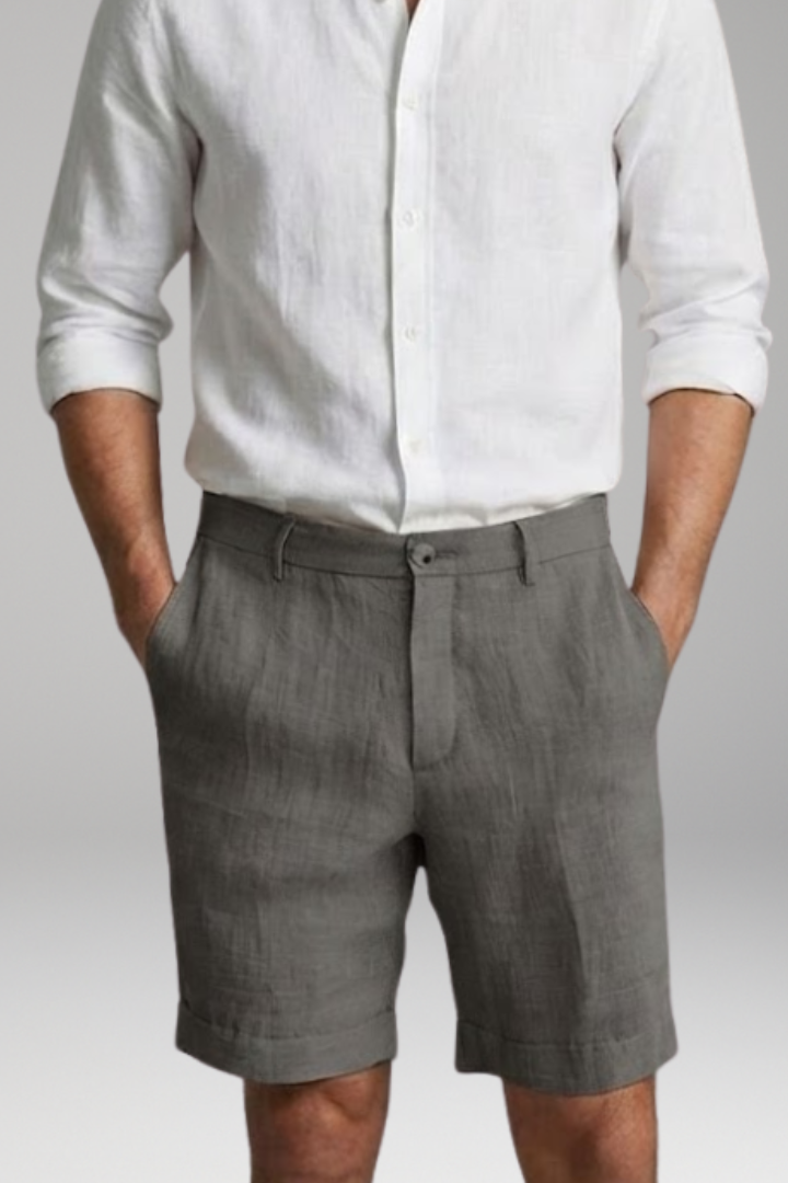Men's Shorts with Button Fastening
