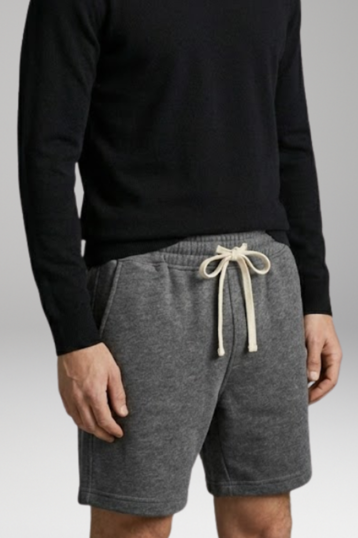 Men's Shorts with Elastic Waistband and Side Pockets
