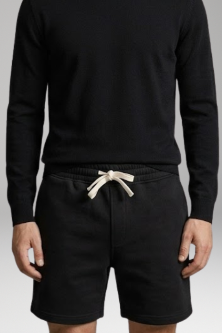 Men's Shorts with Elastic Waistband and Side Pockets