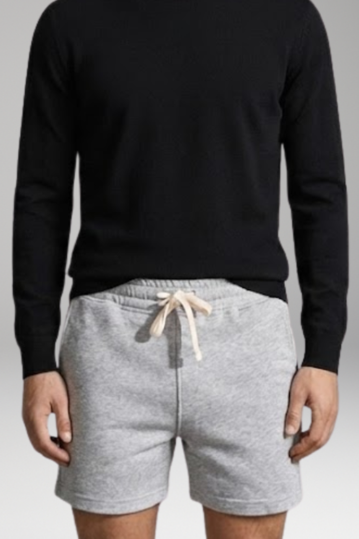 Men's Shorts with Elastic Waistband and Side Pockets