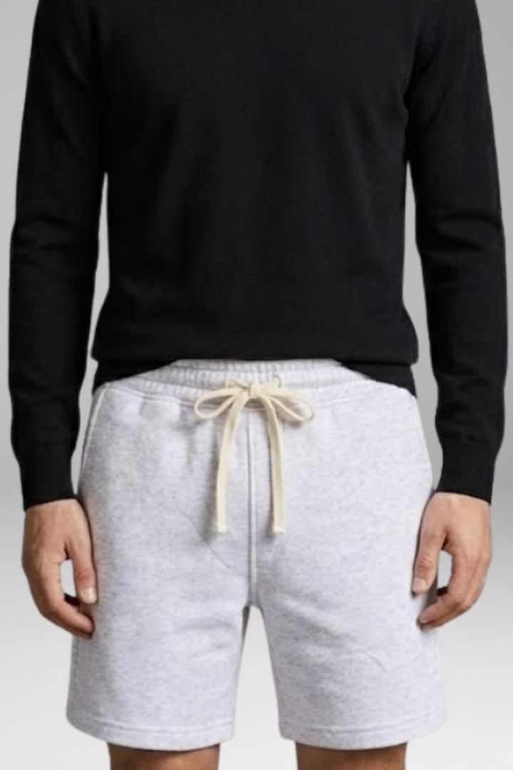 Men's Shorts with Elastic Waistband and Side Pockets