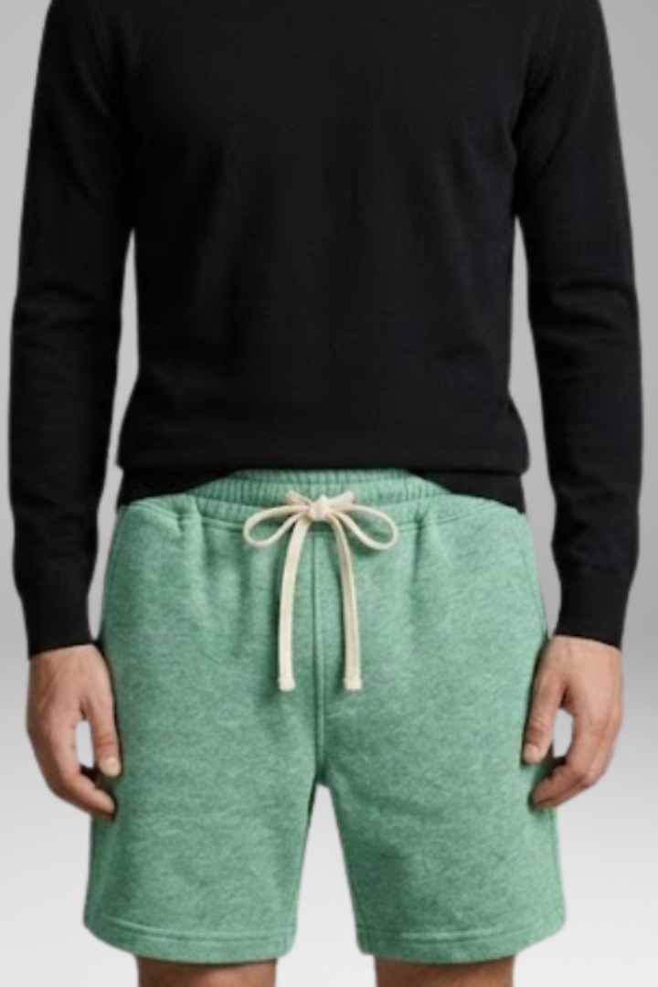 Men's Shorts with Elastic Waistband and Side Pockets