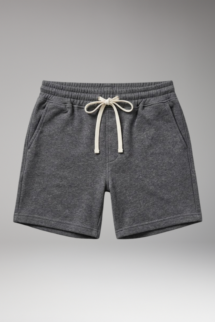 Men's Shorts with Elastic Waistband and Side Pockets