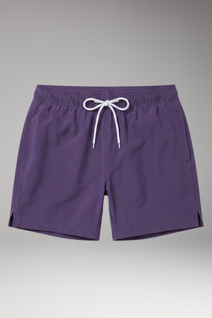 Men's Stretch Shorts with Drawstring Waistband and Side Pockets