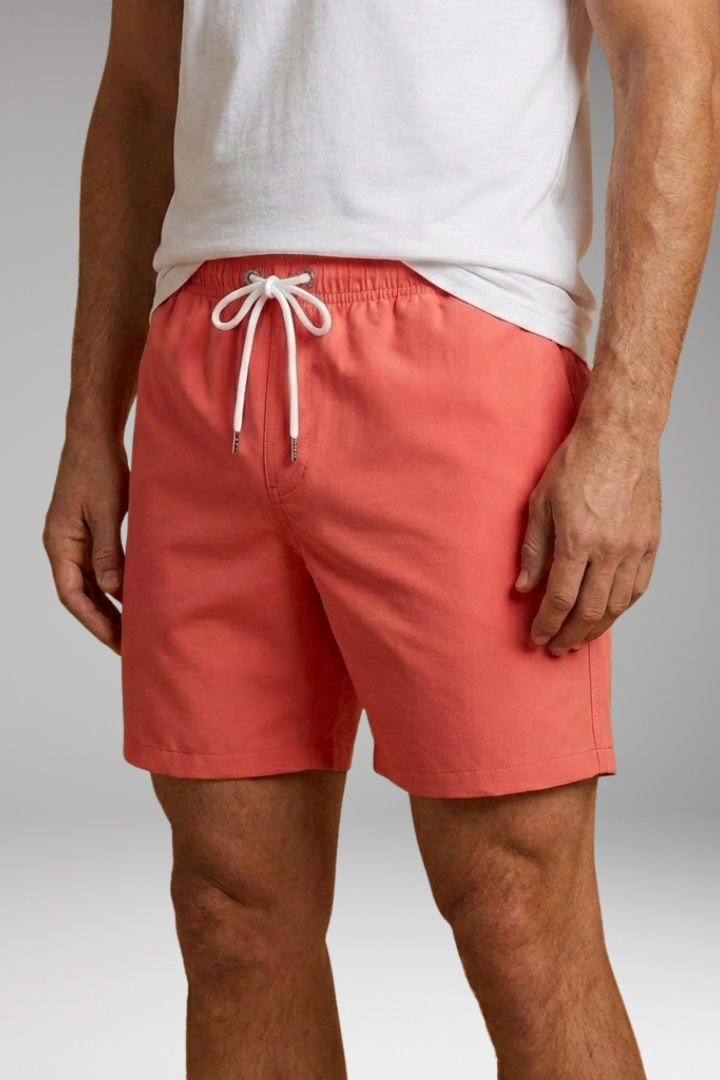 Men's Swim Shorts with Drawstring Closure