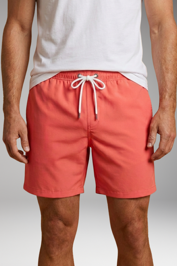 Men's Swim Shorts with Drawstring Closure