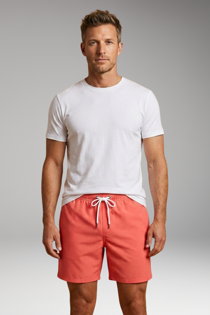 Men's Swim Shorts with Drawstring Closure