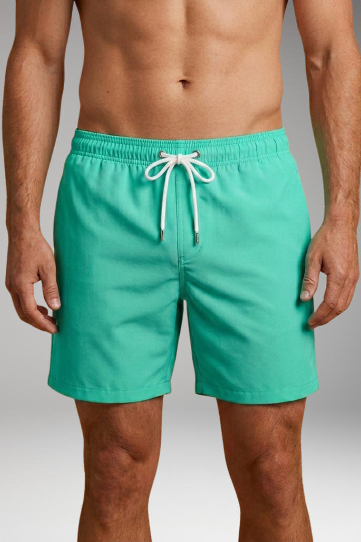 Men's Swim Shorts with Drawstring Closure