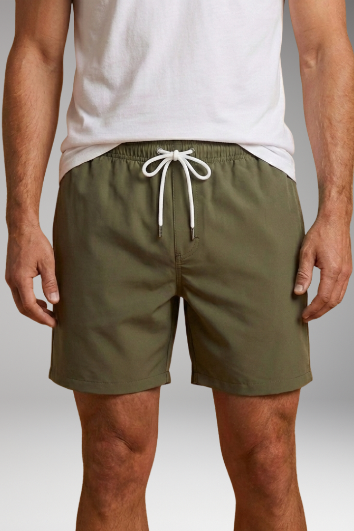 Men's Swim Shorts with Drawstring Closure
