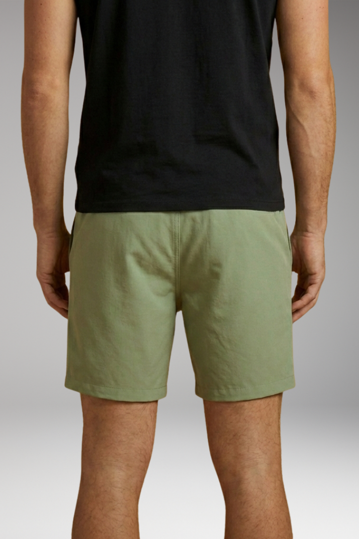 Men's Swim Shorts with Elastic Waistband and Side Pockets