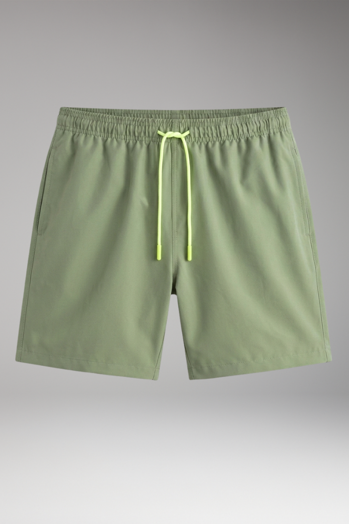 Men's Swim Trunks with Quick-Drying and Elastic Waistband