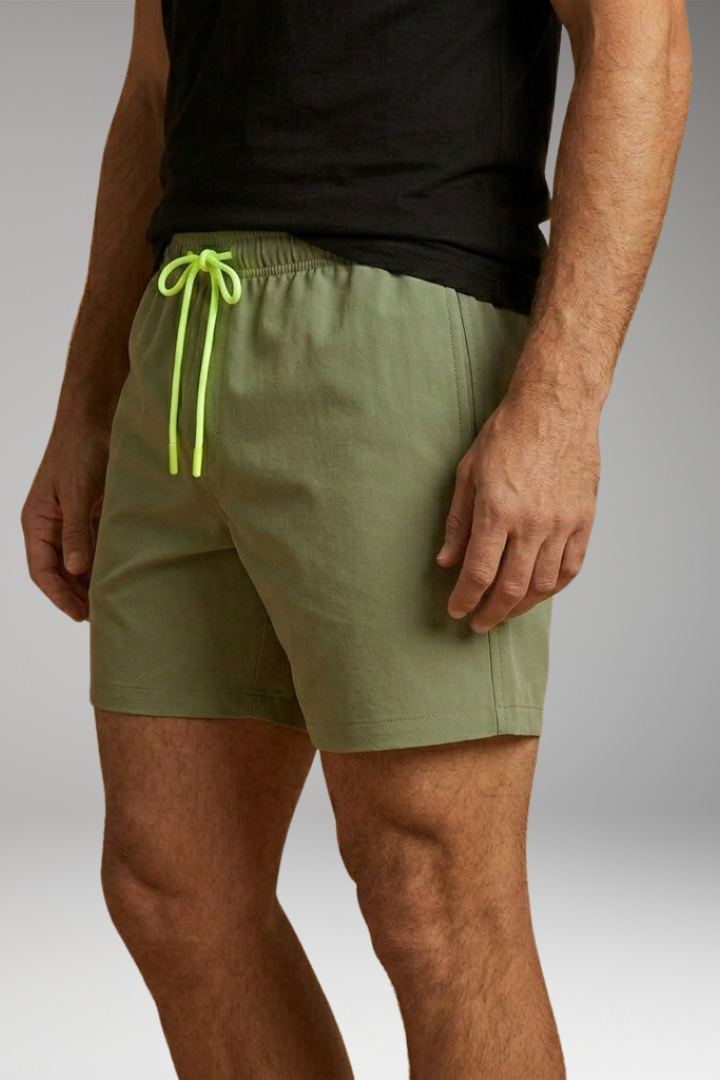 Men's Swim Trunks with Quick-Drying and Elastic Waistband