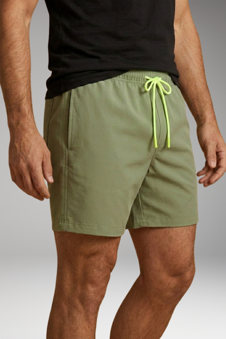 Men's Swim Trunks with Quick-Drying and Elastic Waistband