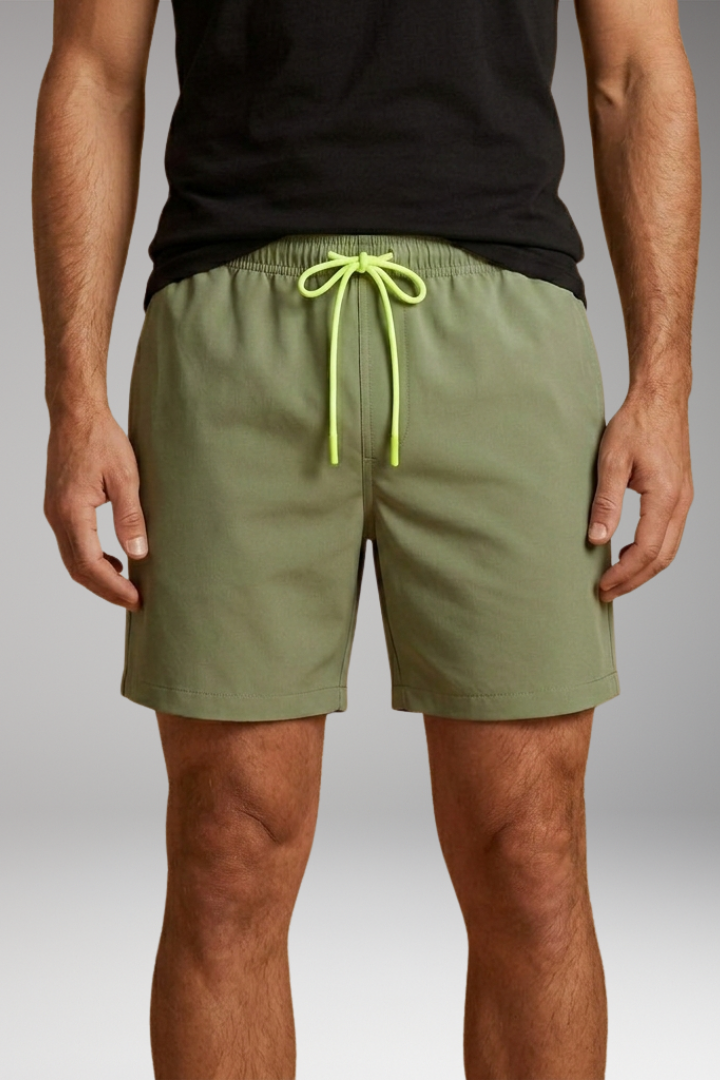 Men's Swim Trunks with Quick-Drying and Elastic Waistband