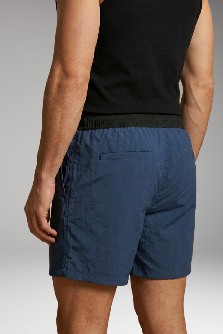 Men's Swim Trunks with Sleek Design and Elastic Waistband