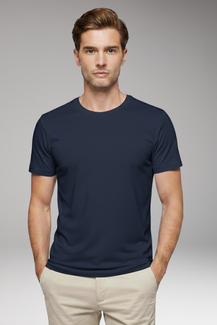 Men's T-Shirt with Crew Neck and Short Sleeves