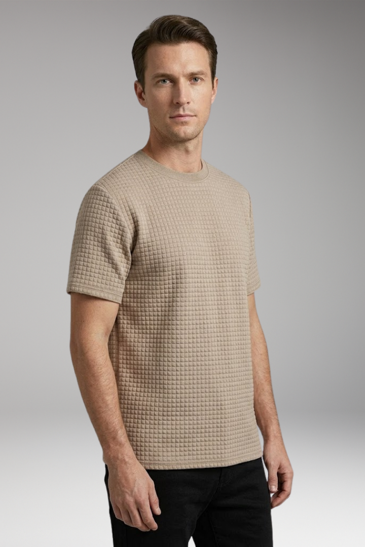 Men's T-Shirt with Crew Neck and Short Sleeves