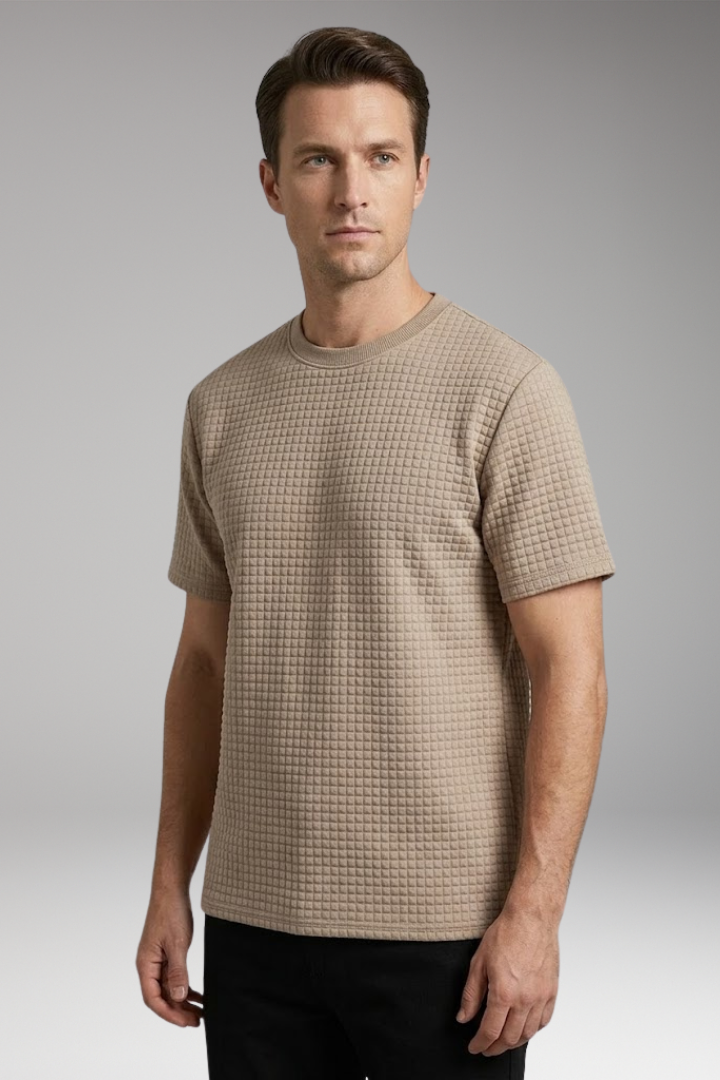 Men's T-Shirt with Crew Neck and Short Sleeves