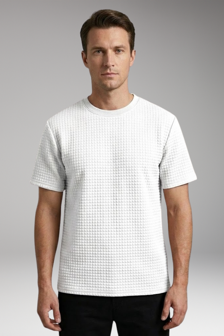 Men's T-Shirt with Crew Neck and Short Sleeves