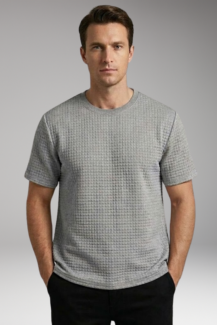 Men's T-Shirt with Crew Neck and Short Sleeves