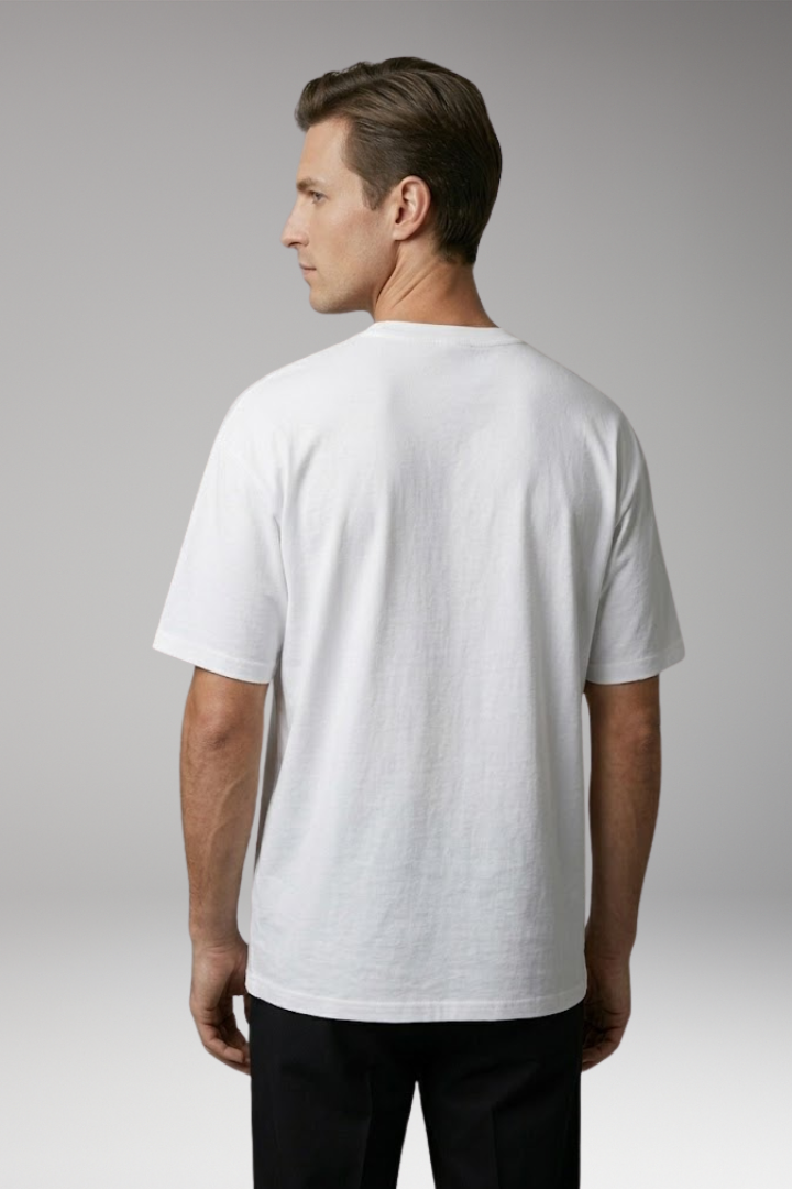 Men's T-Shirt with Round Neck and Relaxed Fit