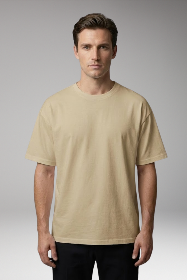 Men's T-Shirt with Round Neck and Relaxed Fit