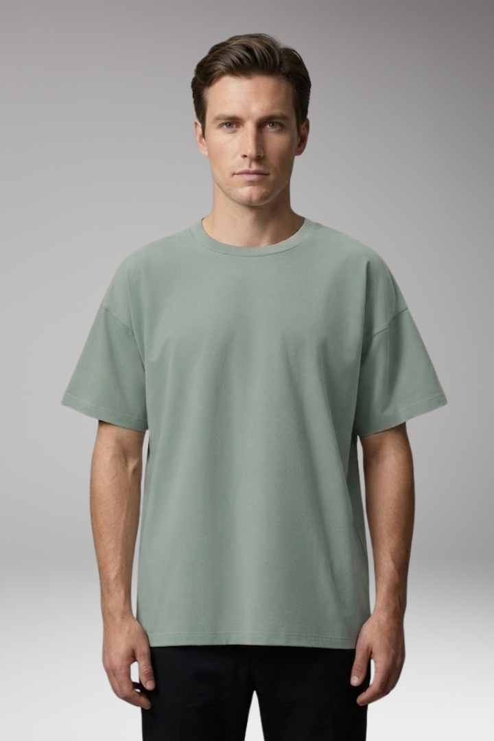 Men's T-Shirt with Round Neck and Relaxed Fit
