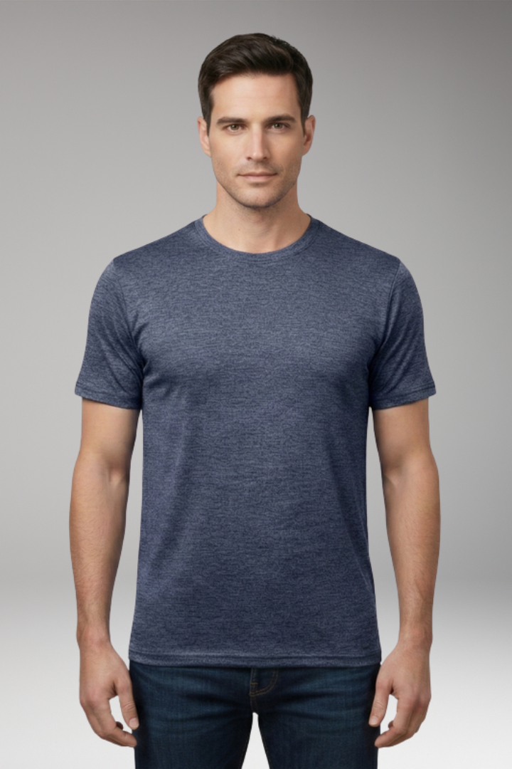 Men's T-Shirt with Round Neck and Short Sleeves