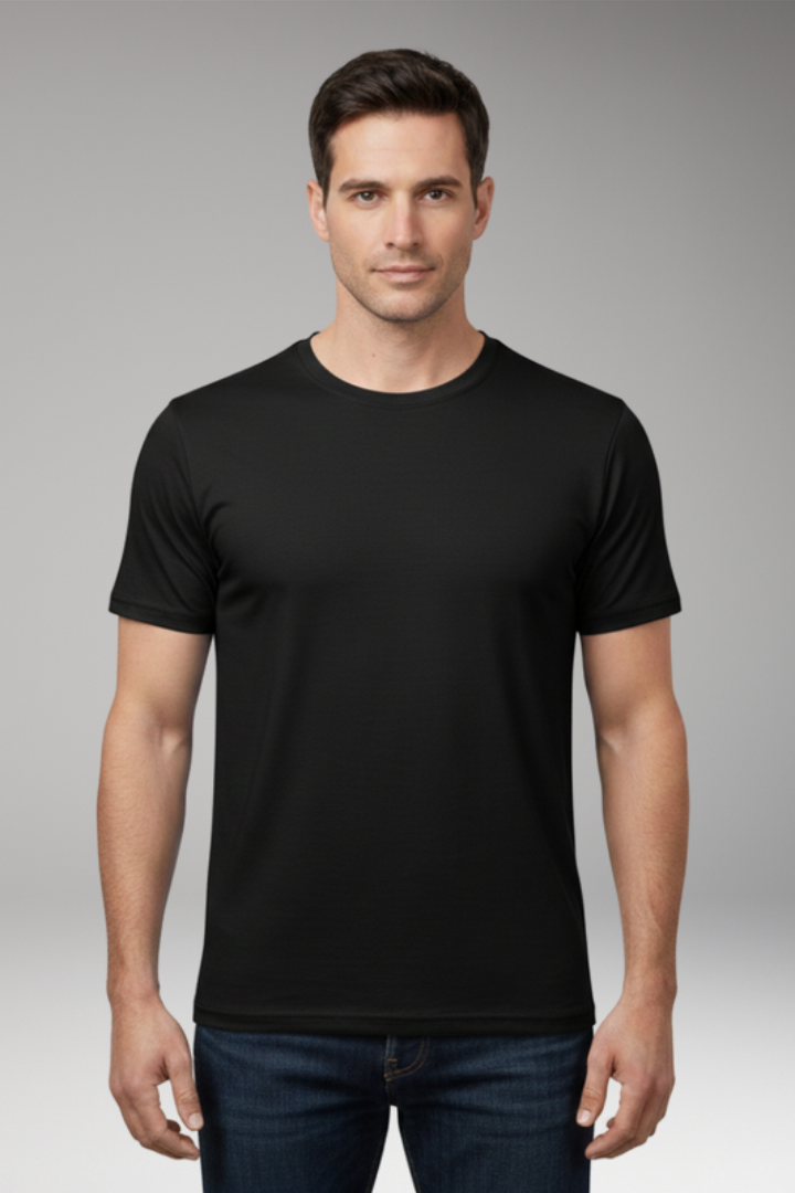 Men's T-Shirt with Round Neck and Short Sleeves